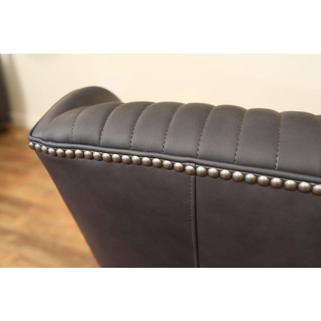 2020s Hancock & Moore Chase Channel Back Chair, Driftwood Frame & Nail Trim For Sale - Image 5 of 8