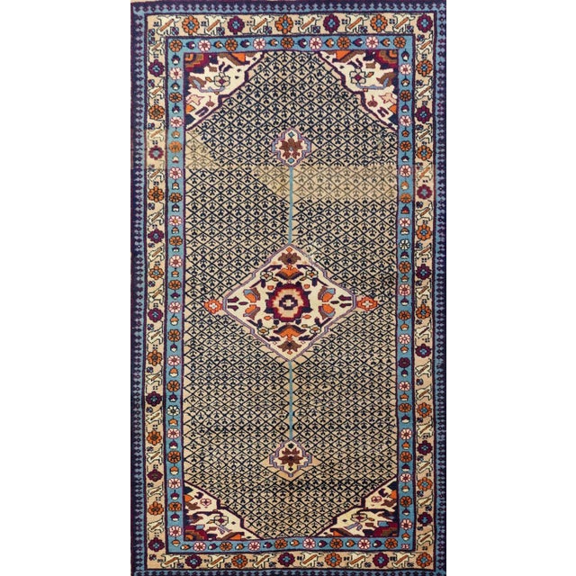 1910s Antique Sarab Rug 4'2'' x 7'0'' For Sale - Image 5 of 11