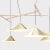 Monumental Daniel Becker 'Emily 7' Chandelier in Brass with Oak for Moss Objects. Designed by Berlin luminary Daniel...