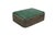 Antique continental silver plate green jade keepsake / trinket / snuff box or casket featuring stone top and engraved leaf...