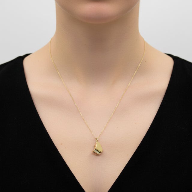 Vintage 14k Gold Tiny Grand Piano Charm or Pendant For Sale - Image 10 of 10
