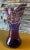 Early 21st Century Signed Rich Pitkethly Art Glass Amethyst Handkerchief Vase With Swirled Lines For Sale - Image 5 of 12