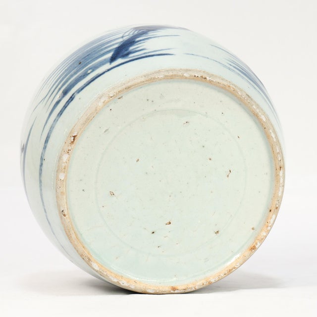 Blue Antique Chinese Export Porcelain Ginger Jar For Sale - Image 8 of 12