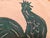 Vintage American Hand Hooked Rug, Wool & Cotton, Standing Rooster Design, 2x3 For Sale - Image 11 of 14