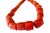 Asian Vintage Chunky Natural Nepalese Angel Skin Coral Strand 30 Beads For Sale - Image 3 of 6