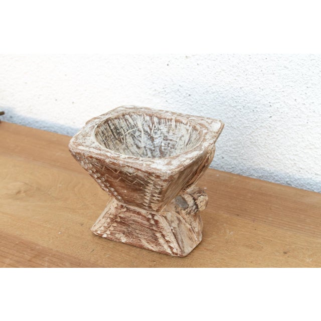 Coastal Coastal Whitewash Agrarian Seeder For Sale - Image 3 of 7