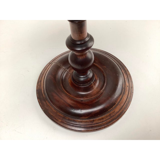 Antique Georgan Table Top Mahogany Telescoping Candle Stand For Sale In New York - Image 6 of 7