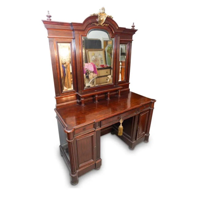 19th Century Italian Rosewood Vanity For Sale - Image 4 of 5