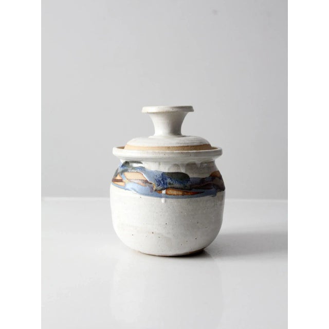 Vintage Studio Pottery Jar For Sale - Image 11 of 11