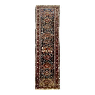 ANCIENT Nomadic Northwest Persian Karaja Runner Rug 3.2 x 13.5 For Sale