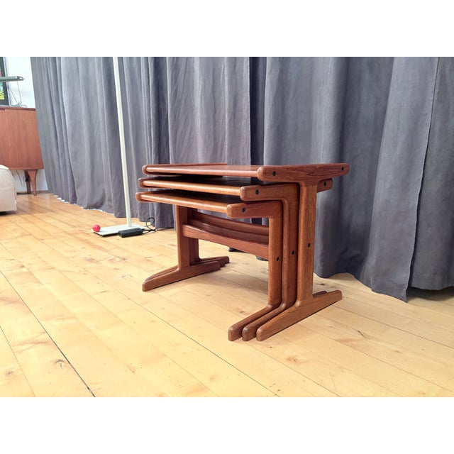 Teak Tables, Denmark, 1960s, Set of 3 For Sale - Image 9 of 13