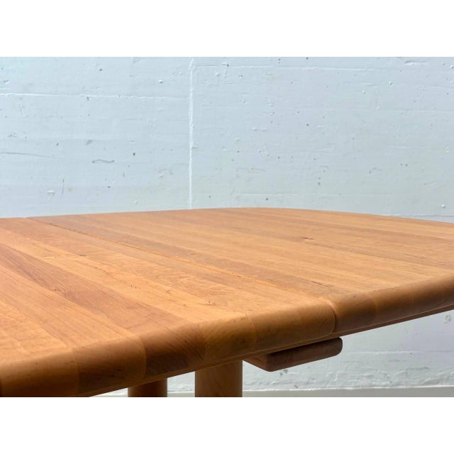 Danish Handcrafted Extendable Dining Table in Alder Wood, 1980s For Sale - Image 11 of 16