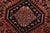 Hamedan Runner 3’7” X 9’7” Red Wool Vintage Tribal Hand-Knotted Oriental Rug For Sale - Image 10 of 14