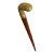 20th Century Brass Snake Head Wood Cane/Walking Stick For Sale