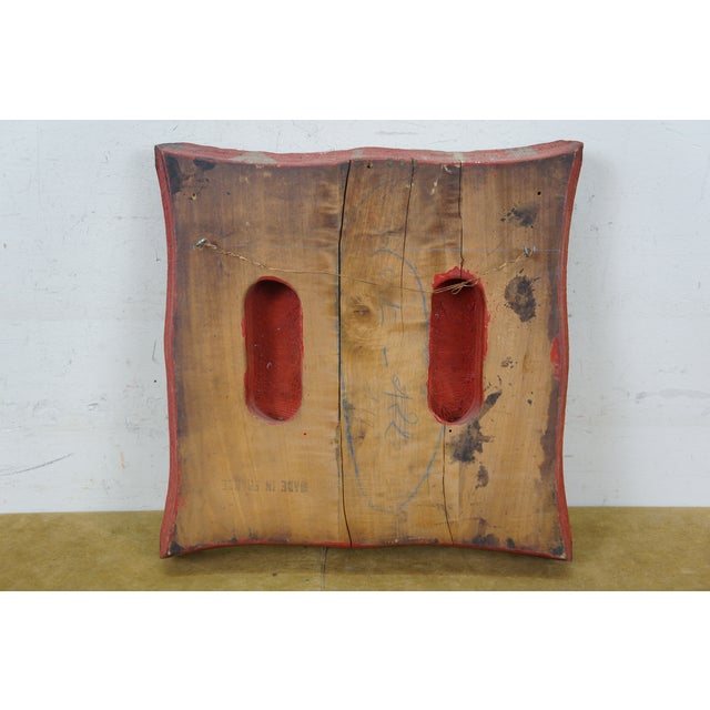 Antique French Wallpaper Printing Block Woodblock Stamp Press For Sale - Image 10 of 10