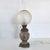Antique Electrified Ceramic, Bronze and Glass Kerosene Lamp, Late 19th Century For Sale - Image 12 of 12