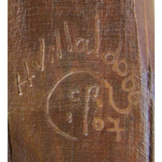 1970s Costa Rican Henry Villalobos Cypress Wood Abstract Sculpture Titled Ceremony For Sale - Image 13 of 14