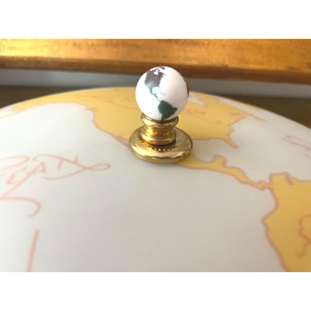 Mid Century World Map Flush Light For Sale - Image 14 of 18