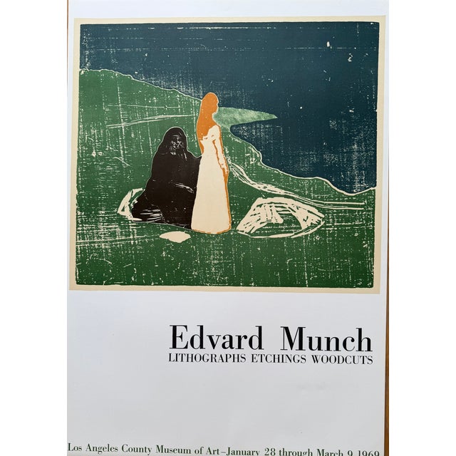 Edvard Munch, Two Women on the Shore Exhibition Poster, 1960s, Lithograph For Sale - Image 8 of 8