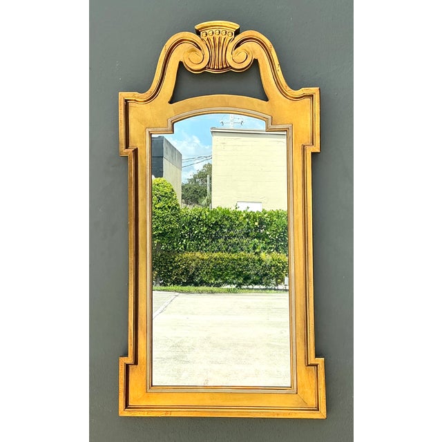 Vintage Ornate Gold Wall Mirror For Sale - Image 4 of 14