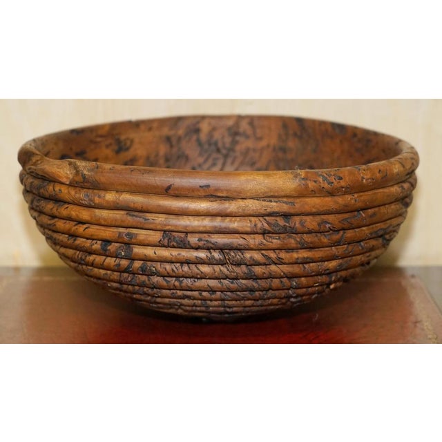 Large Burred Eucalyptus Bowl from B Moss For Sale - Image 11 of 15