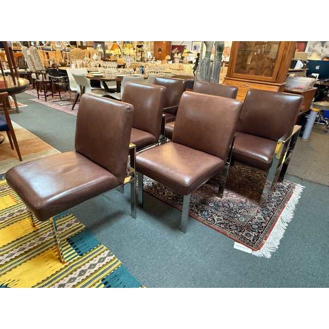 Williams Sonoma Home Mercer Dining Chairs, Set of Six For Sale - Image 4 of 16