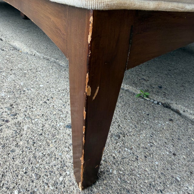 Mid-Century Modern Curved Back Sofa Quality Possibly Tomlinson or Rway For Sale - Image 9 of 12