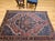1900 - 1909 Vintage Persian Farahan Sarouk Rug, Hand-Knotted Wool, Floral Pattern, Rust Red & Blue, 5x7 For Sale - Image 5 of 17