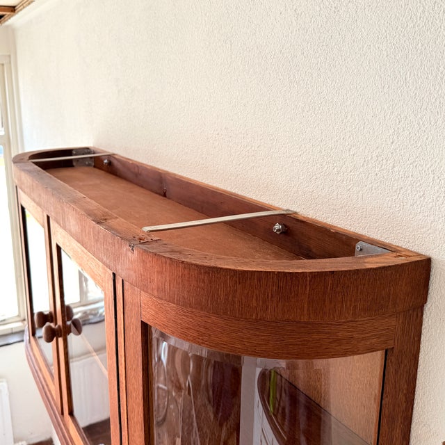 Art Deco-Style Hanging Display Cabinet, 1930s For Sale - Image 12 of 16