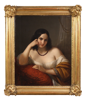 N. Schiavoni, Portrait of a Lady, 1842, Oil on Canvas