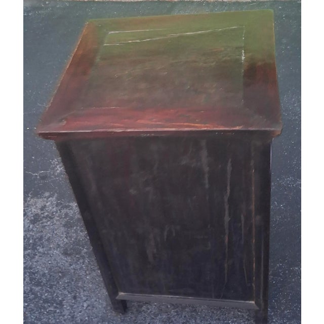 19th Century Chinese Lacquered Elmwood Ten Drawer Document Chest For Sale - Image 9 of 11