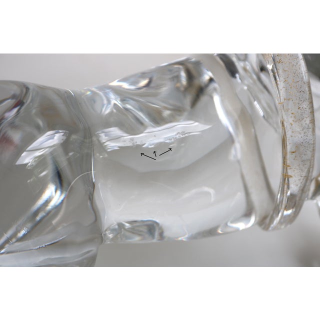Mid-Century Italian Murano Glass Horse Sculpture with 24 Karat Gold by Arnaldo Zanella, 1970s For Sale - Image 14 of 18