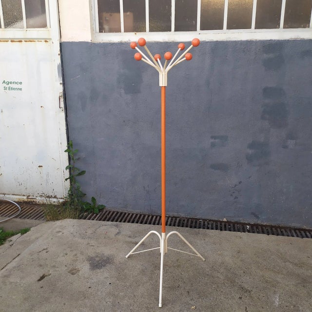 Vintage Orange Rack, 1970s For Sale - Image 3 of 18