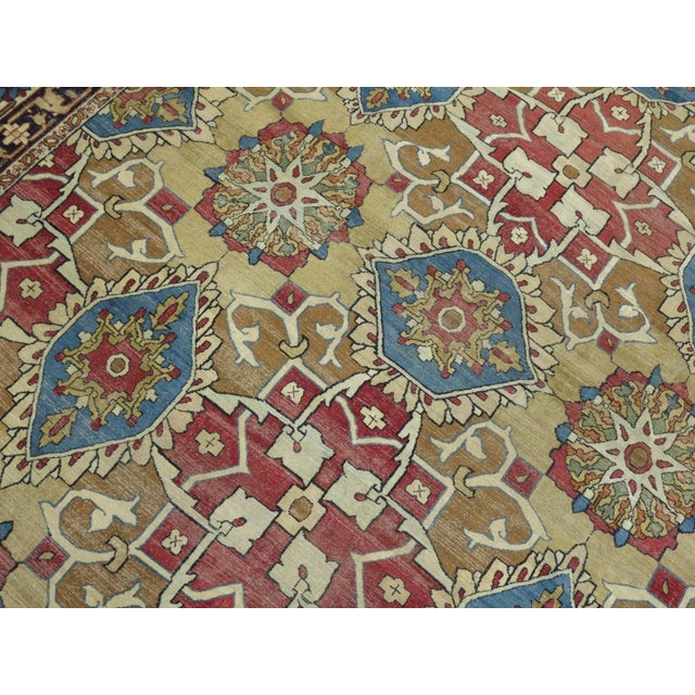 Antique Zabihi Collection Lavar Kirman Rug For Sale In New York - Image 6 of 13
