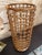 French Audoux Minet-Style Rattan Umbrella Stand For Sale - Image 3 of 12