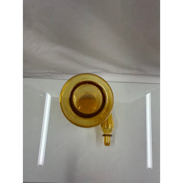 Mid-Century Modern Italian Mid 20th Century Amber Empoli For Sale - Image 3 of 12