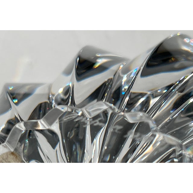 Orrefors The Stunning 7" Orrefors Zodiac Heavy 4.5 Lbs. Crystal Bowl, Designed by Erika Lagerbielke, Sweden For Sale - Image 4 of 8