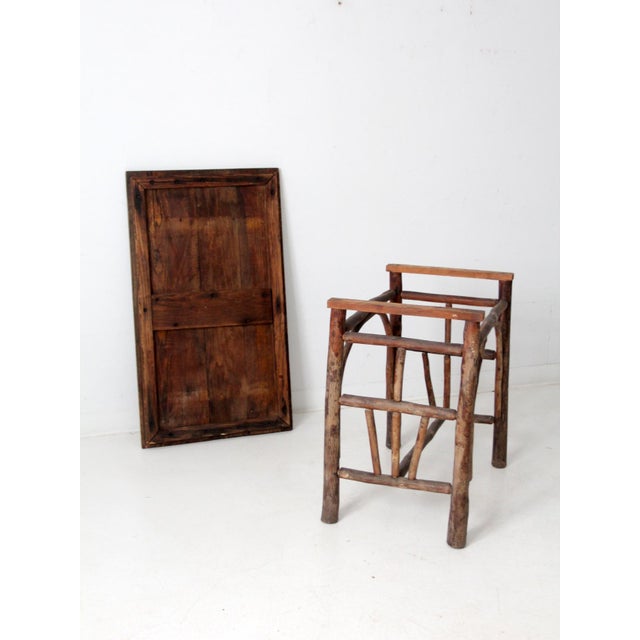 Antique Rustic Hickory Table For Sale - Image 18 of 18