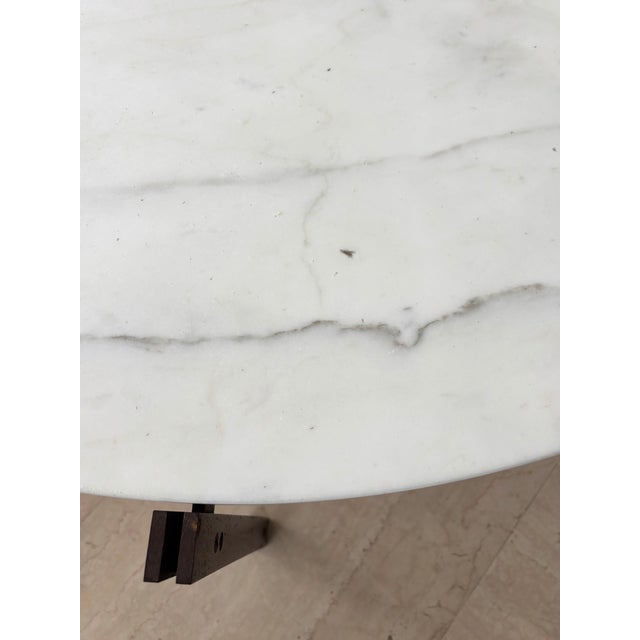 Large Centerpiece Table with Marble Top from Knoll, 1960s For Sale - Image 6 of 12