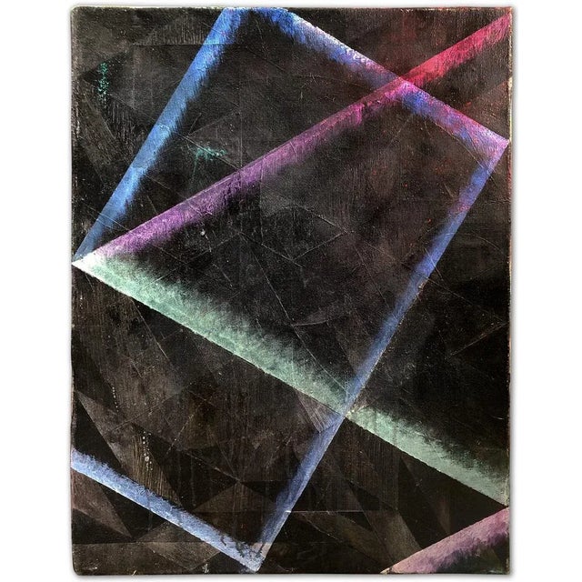 Black Michael Conrads, Abstract Composition, Oil & Mixed Media Painting on Canvas, 2010 For Sale - Image 8 of 8