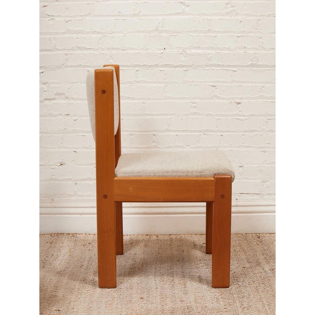 Camel Mid 20th Century Set of Six Danish Modern Teak Chairs For Sale - Image 8 of 12