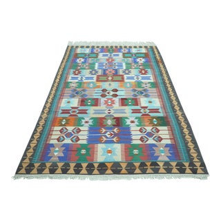 Vintage Afion Flat Weave Rug For Sale