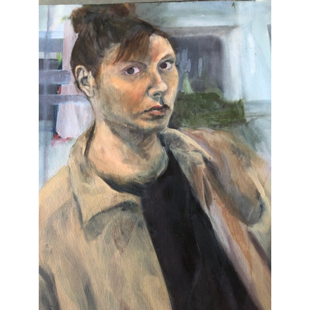 Original painting on stretched canvas 22 x 28 Signed on reverse Unframed