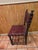 Mid 20th Century Spanish Set of Six Interlaced Leather Wooden Chairs For Sale In West Palm - Image 6 of 12