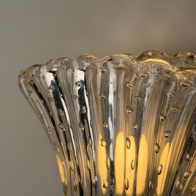 Bullicante Murano Glass Wall Sconces from Seguso, 1940s, Set of 2 For Sale - Image 16 of 18