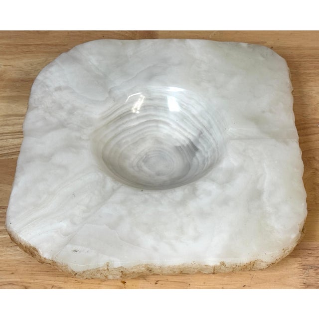 1960s Massive Carved & Polished Rock Crystal / Quartz Live Edge Ashtray, Circa 1960s For Sale - Image 5 of 12