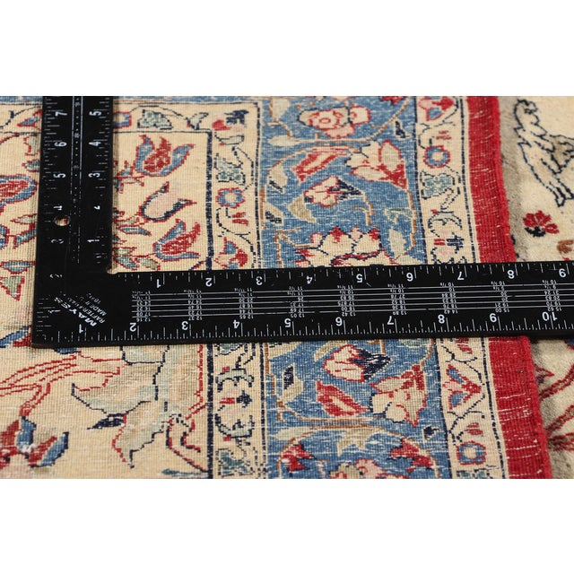 Vintage Persian Tudeshk Nain Rug, 10'02 X 12'07 For Sale In Dallas - Image 6 of 9