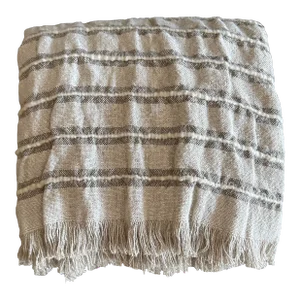 Natural Stripe Throw