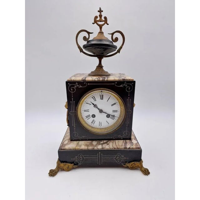 French Marble Pendulum Clock For Sale - Image 11 of 11