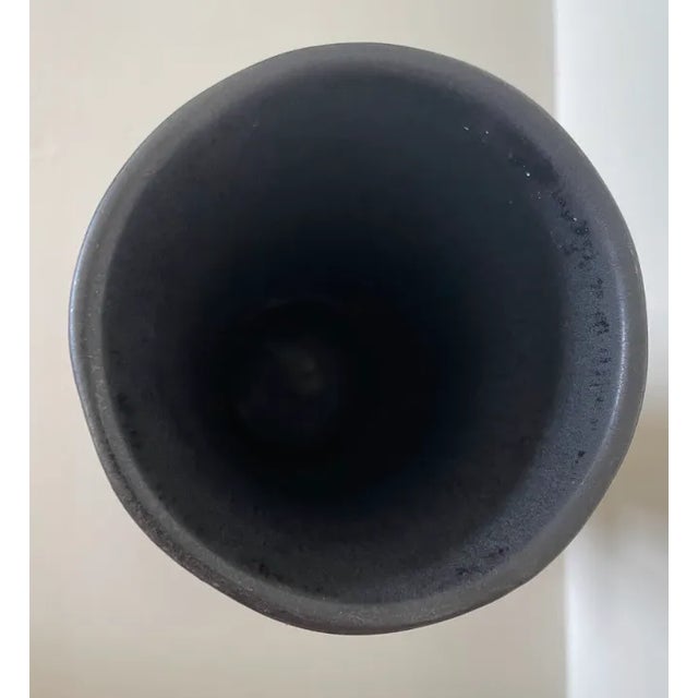 2020s Leanne Ford for Crate & Barrel Black Chimney Vase For Sale - Image 5 of 8